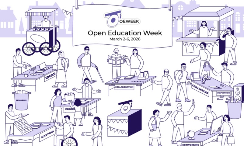 Open Education Week March 2-6, 2026; people networking
