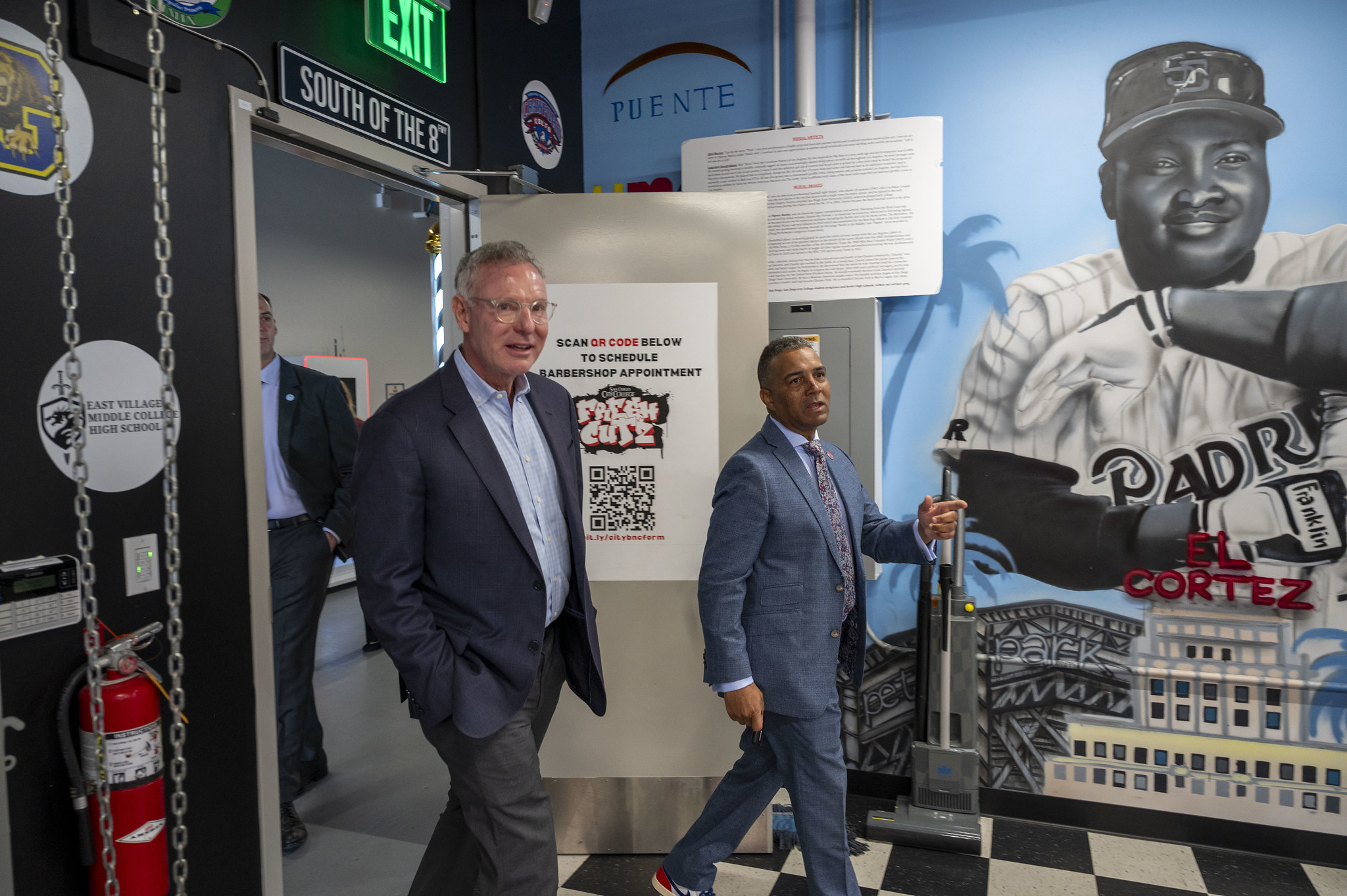 Rep. Scott Peters and Ricky Shabazz