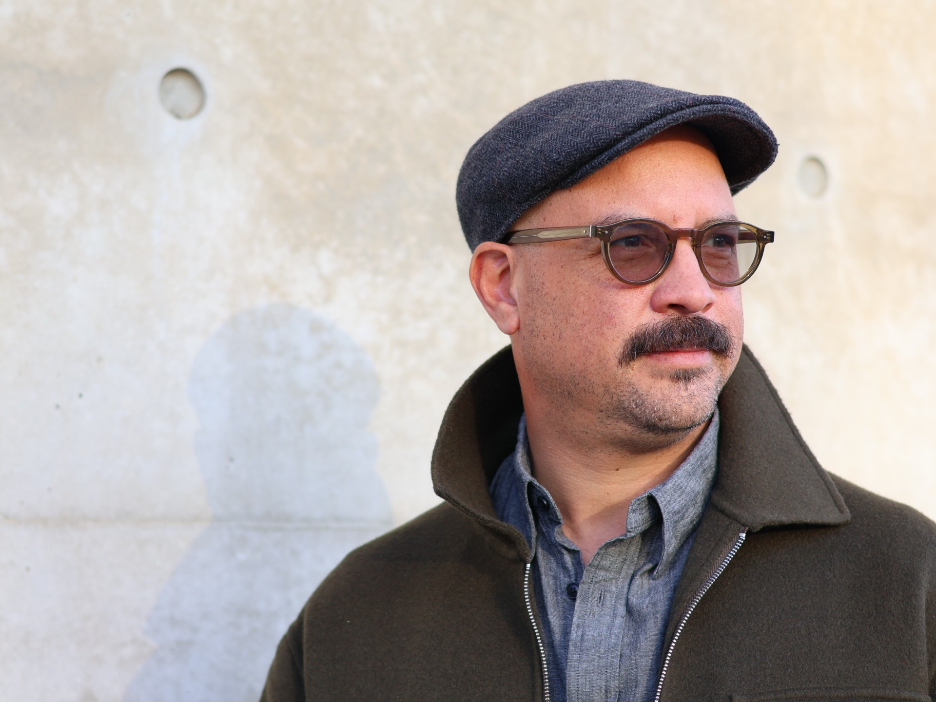 boris acosta jaramillos boris acosta jaramillo glasses mustache flat cap
