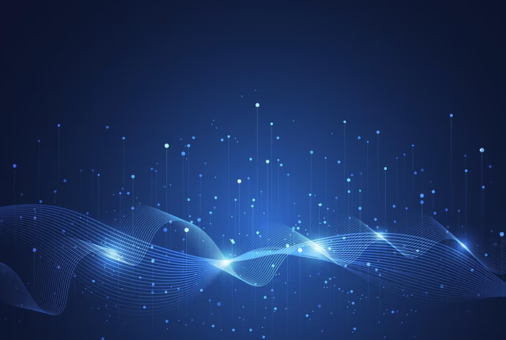 helix with a blue background