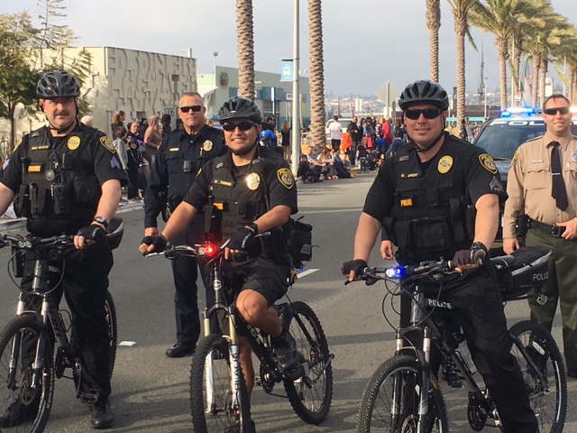 Officer on bike patrol