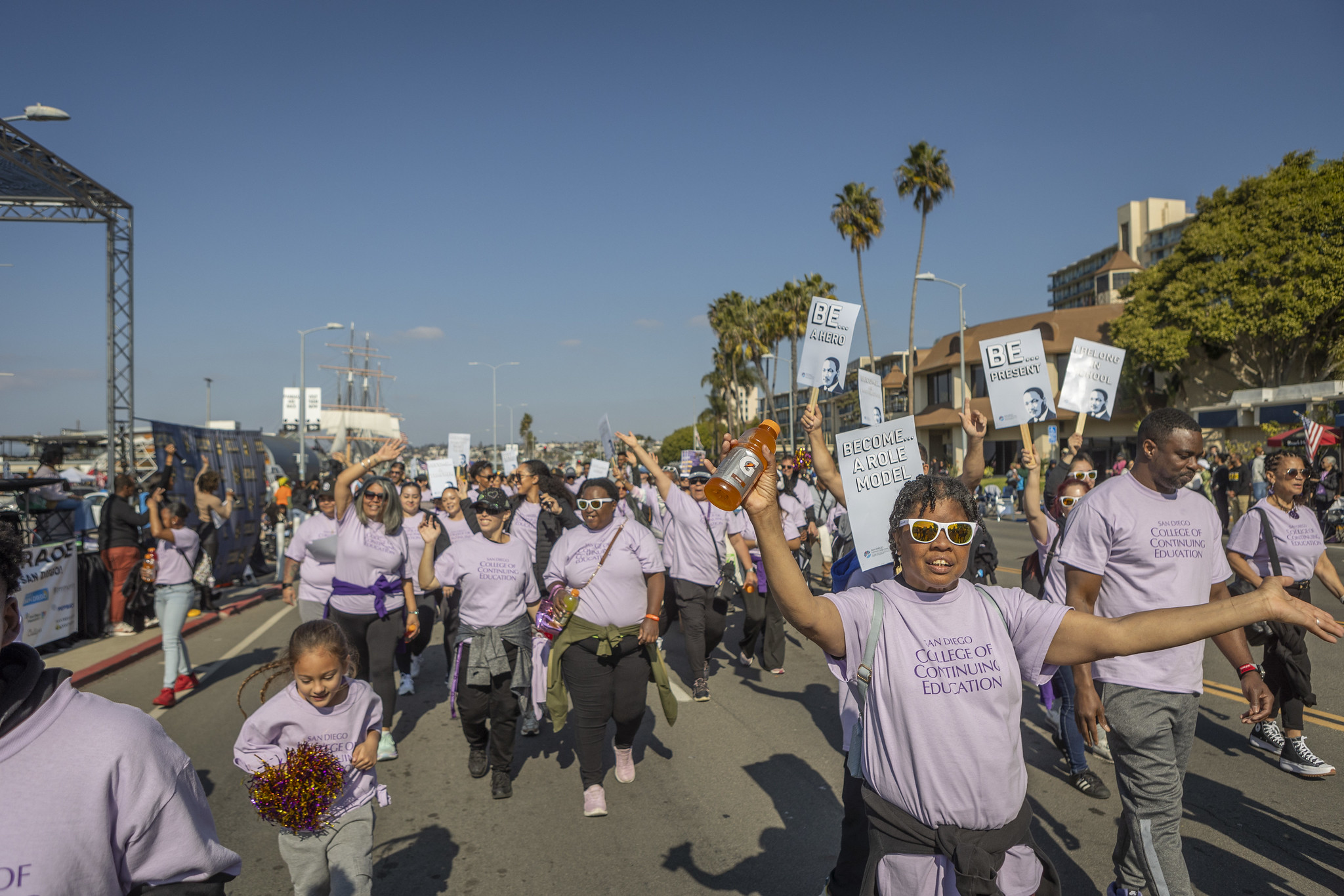 The district at the MLK Parade.