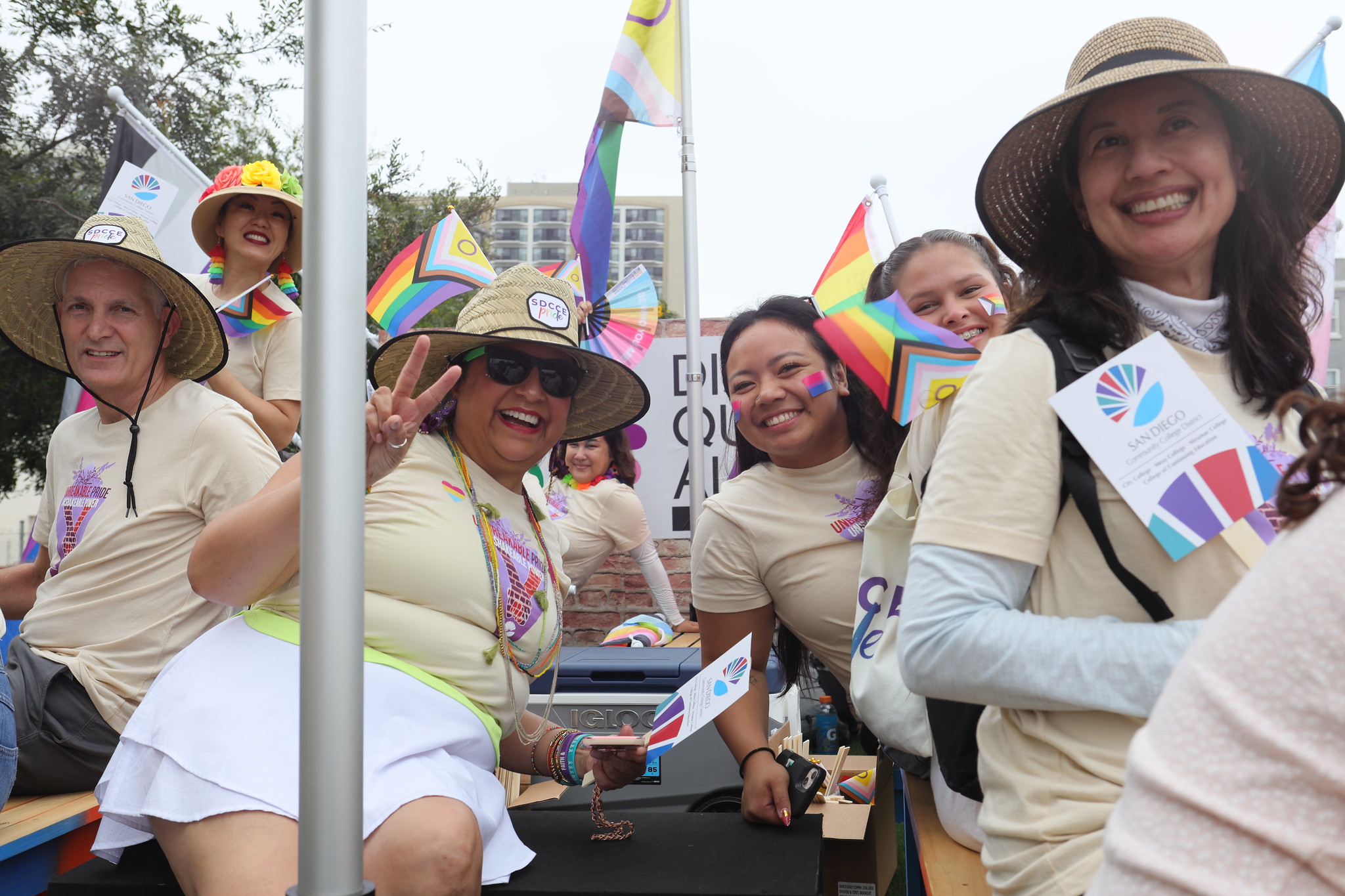 
The SDCCD at the San Diego Pride Parade.
