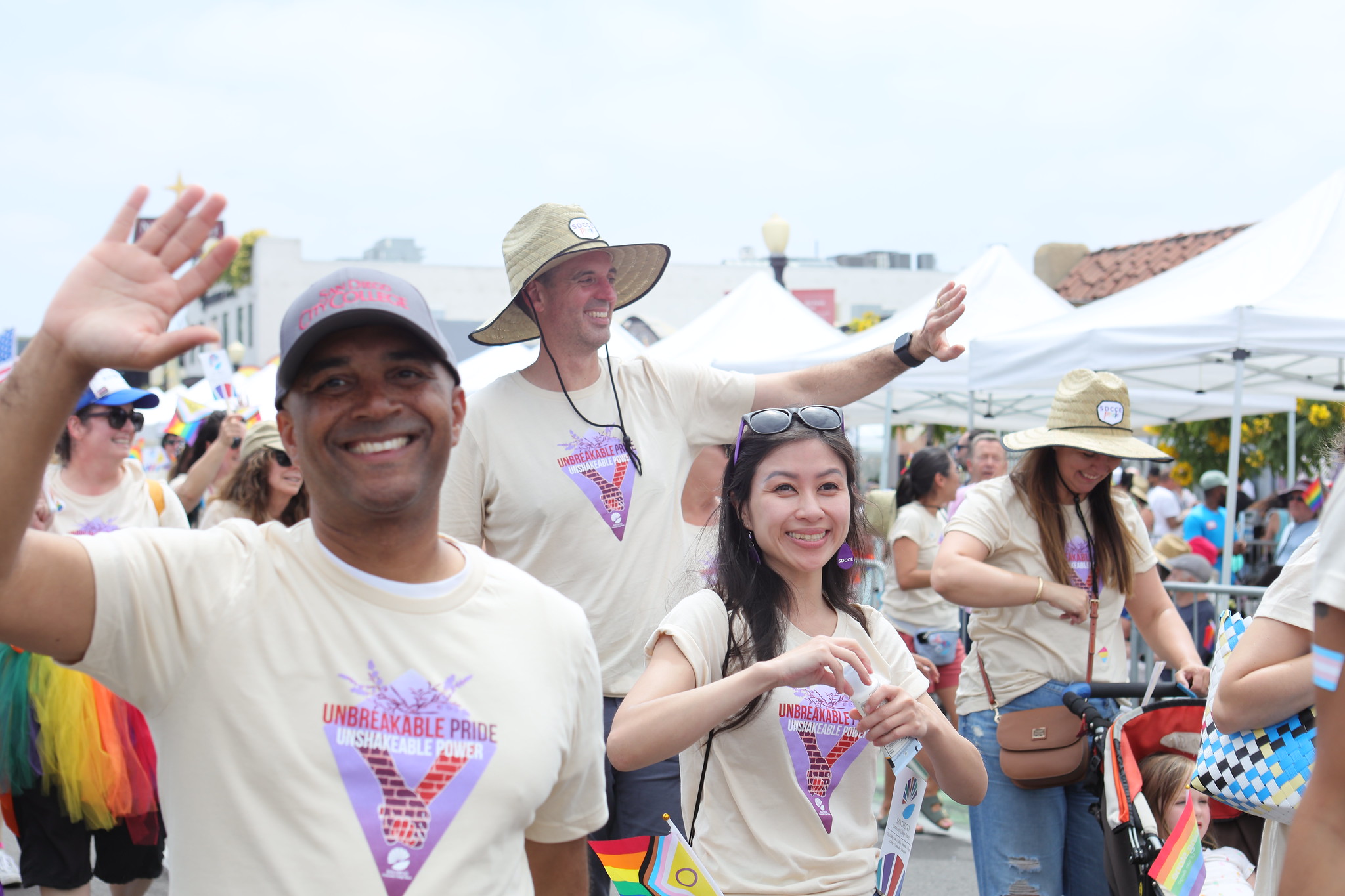 
The SDCCD at the San Diego Pride Parade.
