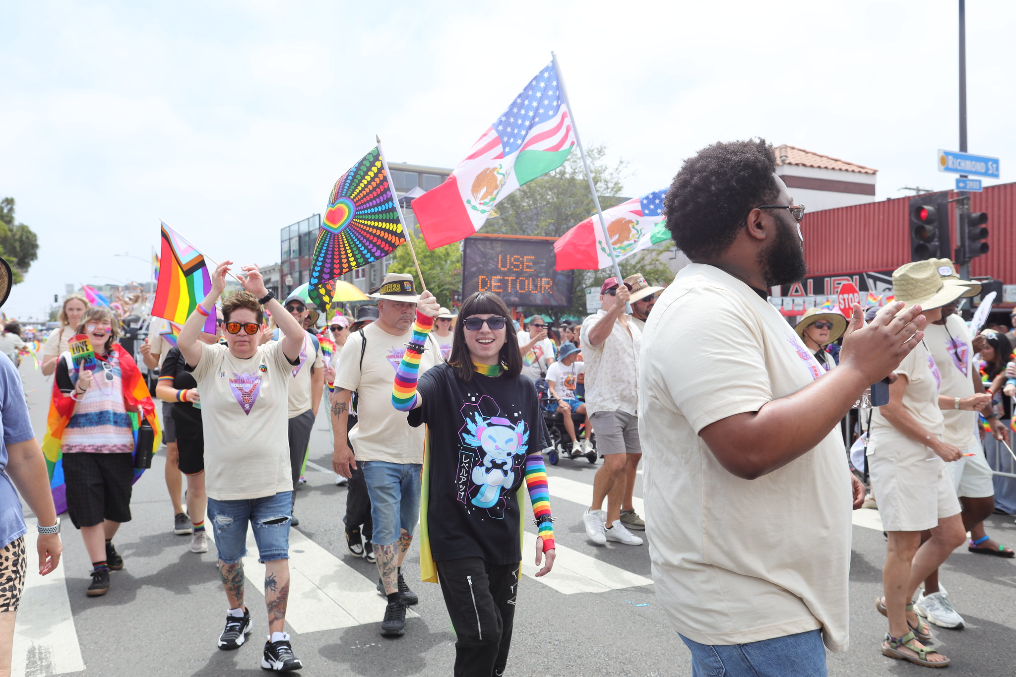 
The SDCCD at the San Diego Pride Parade.
