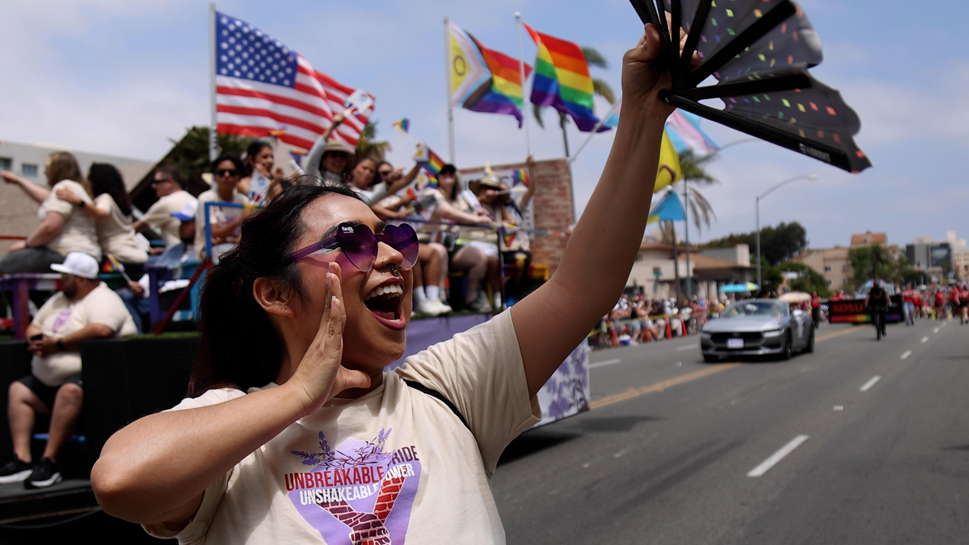 
The SDCCD at the San Diego Pride Parade.
