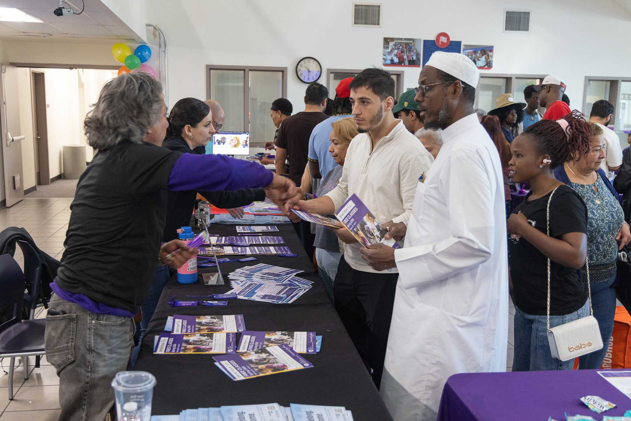 
Welcome tables at College of Continuing Education.
