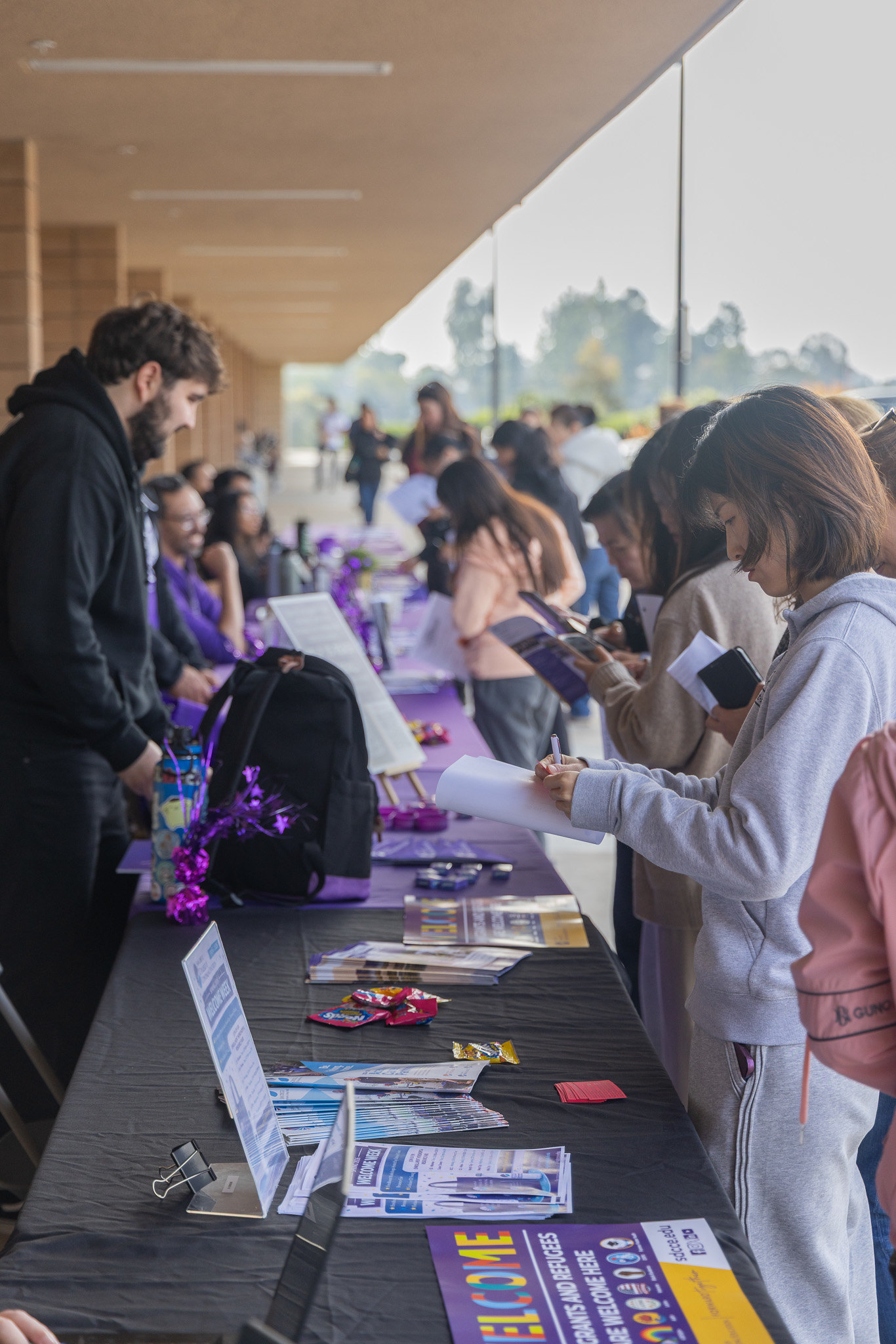
Welcome tables at College of Continuing Education.
